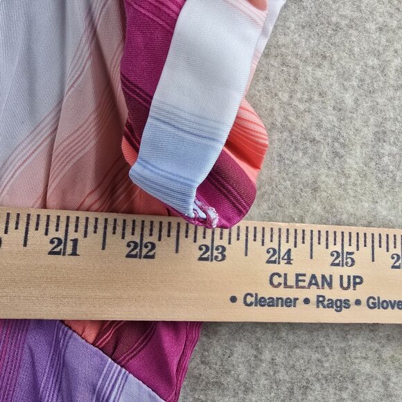 Rainbow Striped Button-Up Maxi Dress With Pockets 1XL - Picture 7 of 8